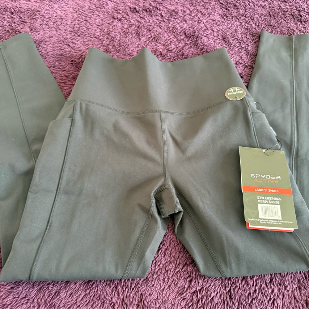 Spyder Black 7/8 length leggings